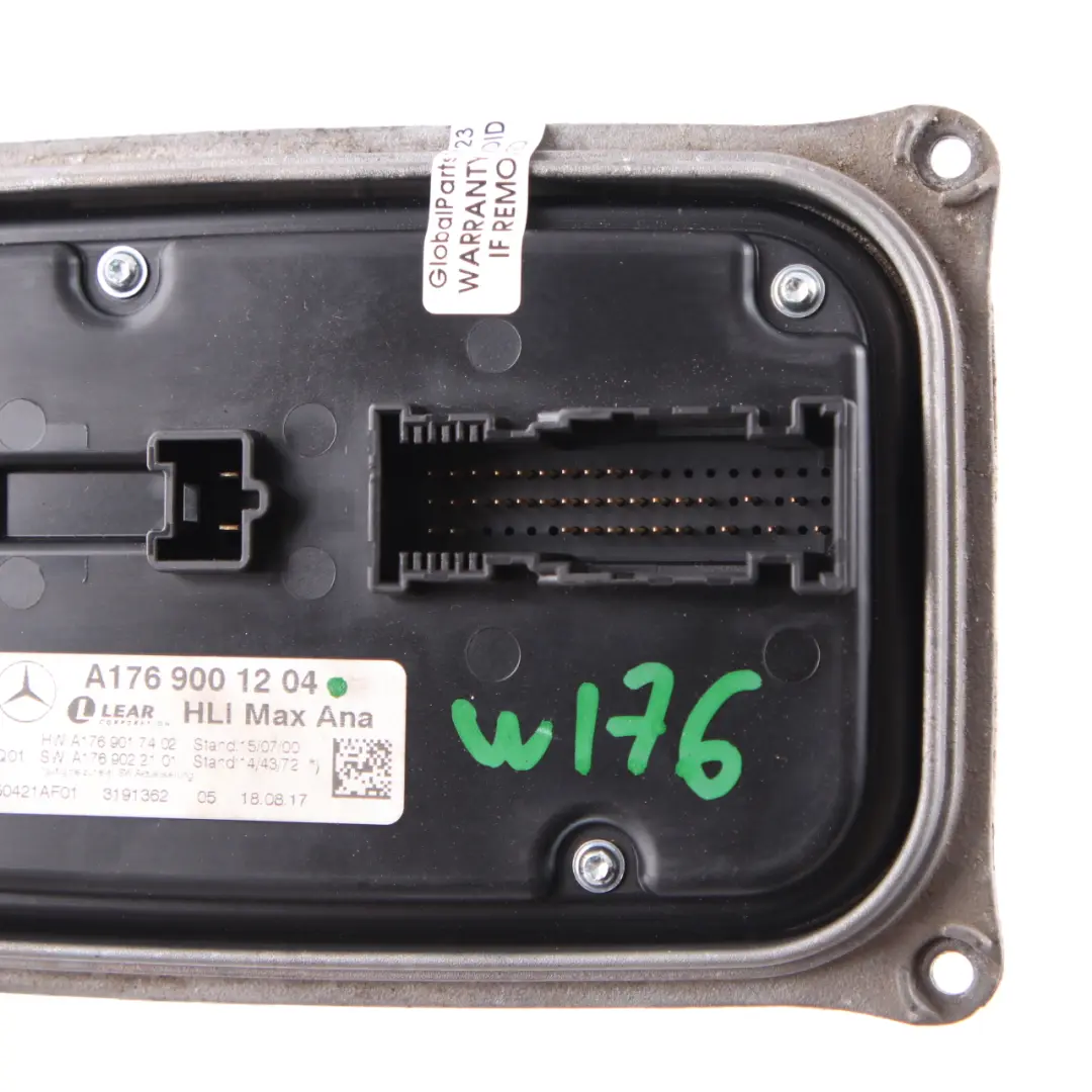 Modulo Luce Faro Unità Ballast LED per Mercedes W176 con numero di parte A1769001204 Mercedes W176 Modulo Luce Faro Unità Ballast LED - SKU A1769001204 - Numero di parte A1769001204