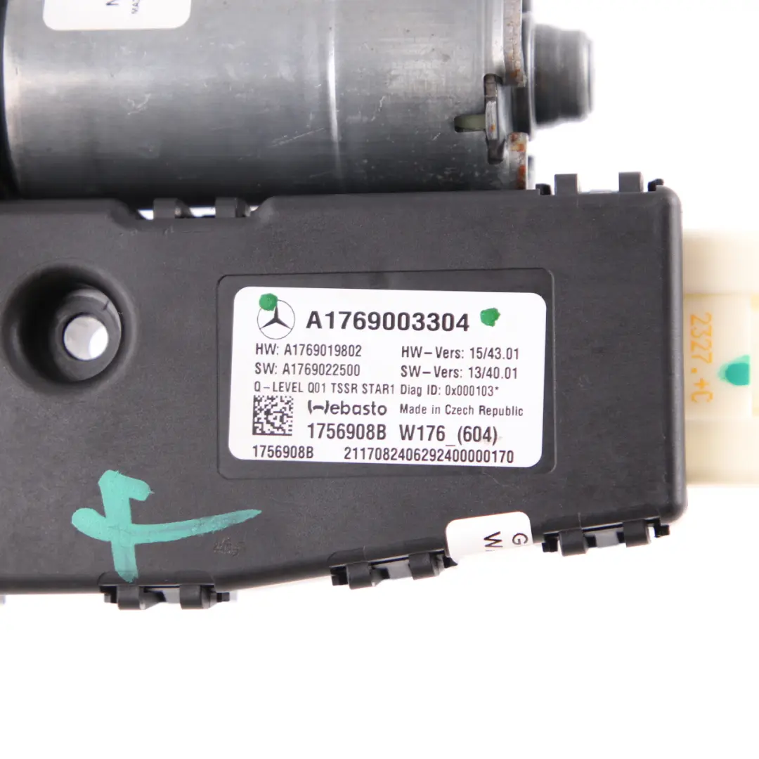  Moteur toit ouvrant Mercedes W176 Unité d'actionnement vitre de toit coulissante - SKU A1769003304 - Numéro de pièce A1769003304