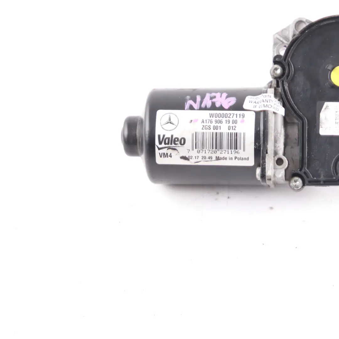 Windscreen Wiper Motor Drive Unit Front to Mercedes W176 with Part number A1769061900 Mercedes W176 Windscreen Wiper Motor Drive Unit Front - SKU A1769061900 - Part number A1769061900