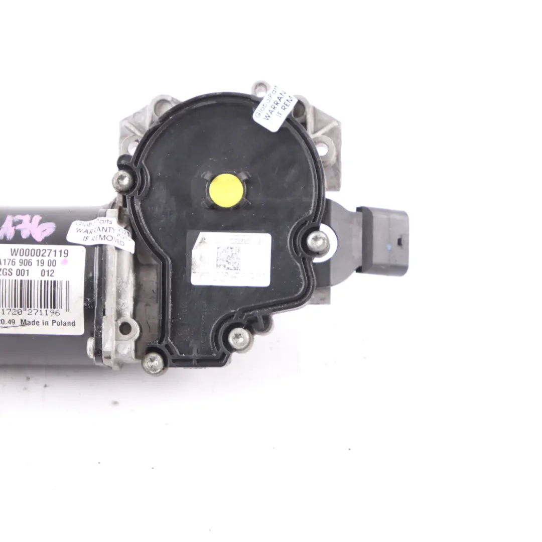 Windscreen Wiper Motor Drive Unit Front to Mercedes W176 with Part number A1769061900 Mercedes W176 Windscreen Wiper Motor Drive Unit Front - SKU A1769061900 - Part number A1769061900