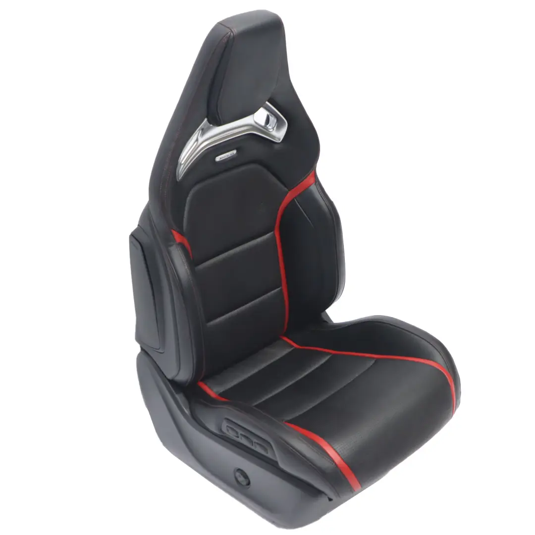Front Seat Mercedes C117 W176 Right O/S AMG Leather Black Red Heated Memory  - SKU rhd-A1769103902-1 - Part number A1769103902