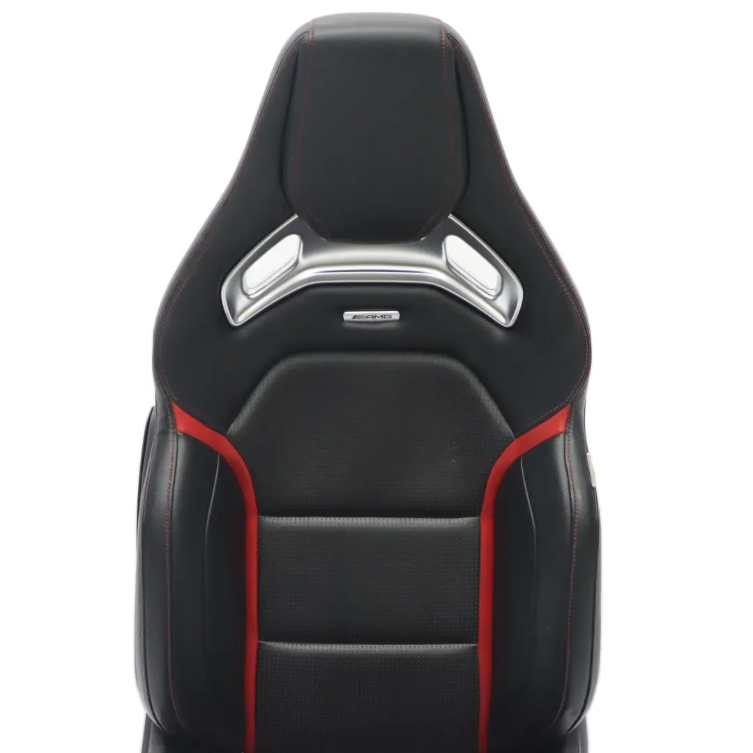 Front Seat Mercedes C117 W176 Right O/S AMG Leather Black Red Heated Memory  - SKU rhd-A1769103902-1 - Part number A1769103902