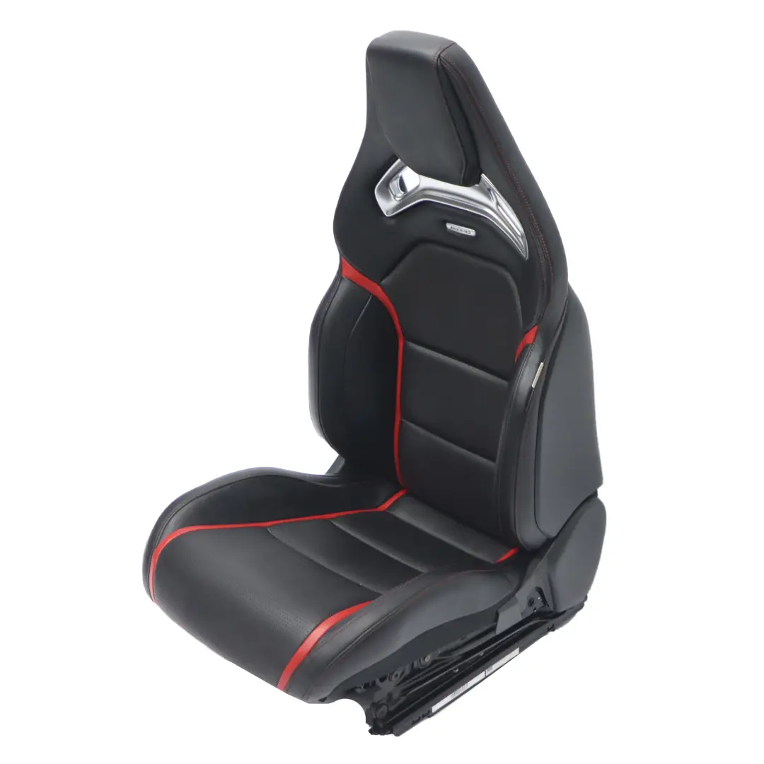 Front Seat Mercedes C117 W176 Right O/S AMG Leather Black Red Heated Memory  - SKU rhd-A1769103902-1 - Part number A1769103902