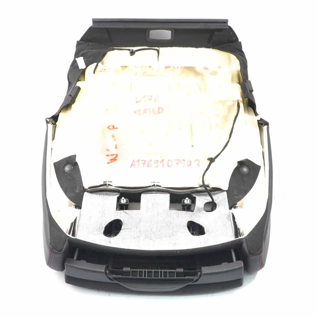 Vordersitzbezug Beheizter Stoff Kunstleder Mikrofaser Schwarz für Mercedes W176 mit Teilenummer A1769107903 Mercedes W176 Vordersitzbezug Beheizter Stoff Kunstleder Mikrofaser Schwarz - SKU A1769107903 - Teilenummer A1769107903