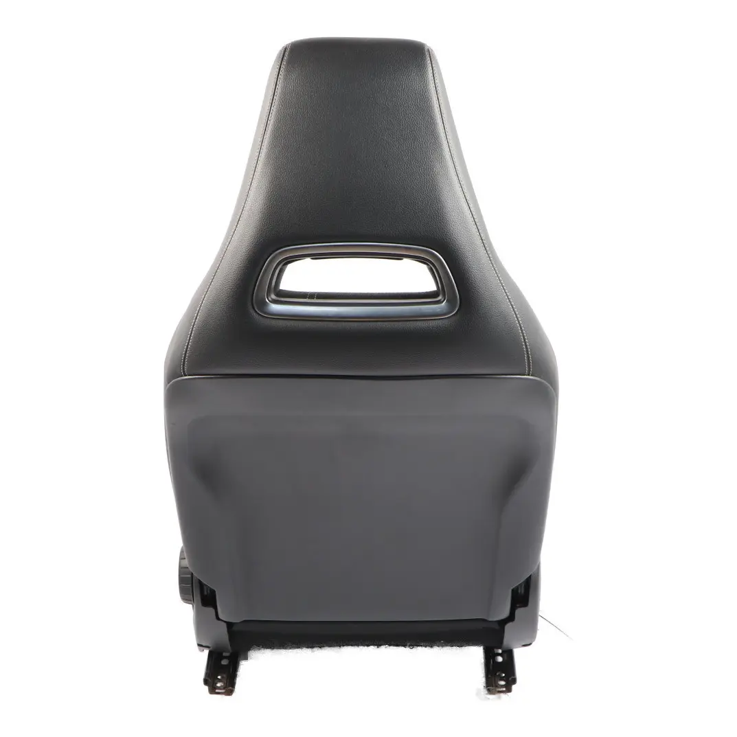 Asiento Delantero Sport Izquierdo Cuero / Tela Interior Negro para Mercedes W176 con número de pieza A1769108301 Mercedes W176 Asiento Delantero Sport Izquierdo Cuero / Tela Interior Negro - SKU A1769108301-2 - Número de pieza A1769108301