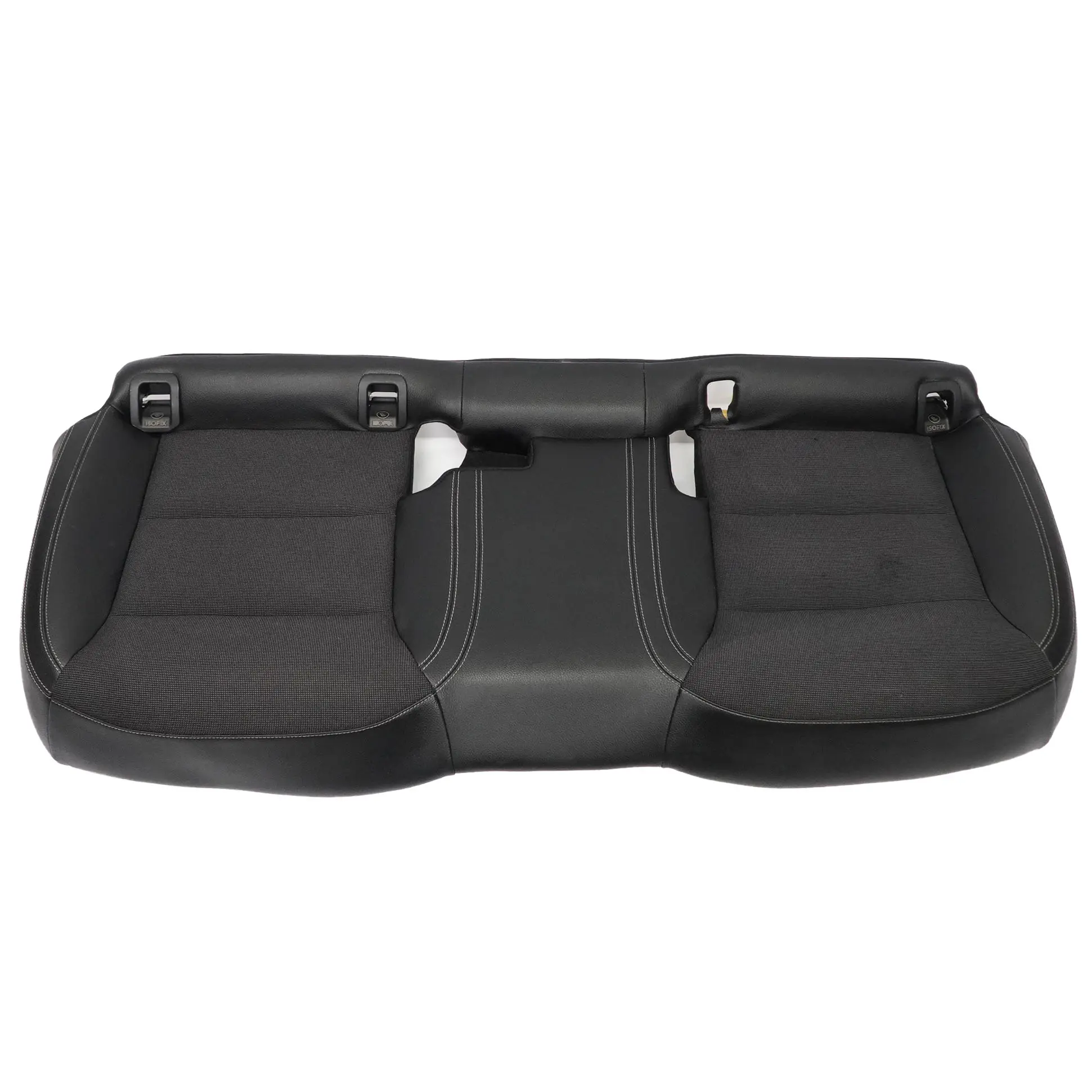 Mercedes W176 Asiento Trasero Banco Sofá Cubierta Tela Cuero Negro