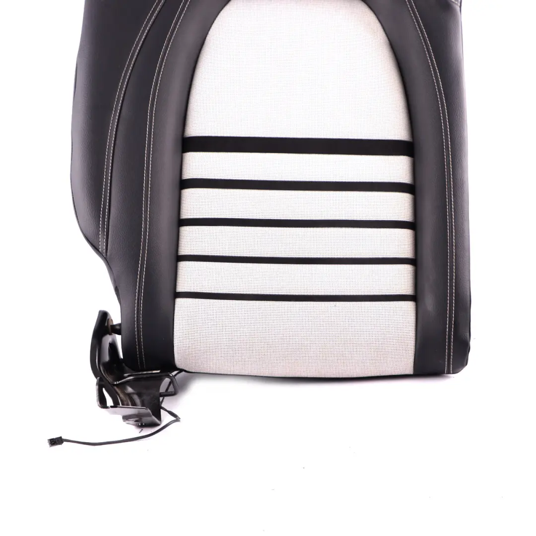 Backrest Mercedes W176 Rear Right O/S Covering Half Leather Fabric White to Seat with Part number A1769201260 Seat Backrest Mercedes W176 Rear Right O/S Covering Half Leather Fabric White - SKU A1769201260 - Part number A1769201260