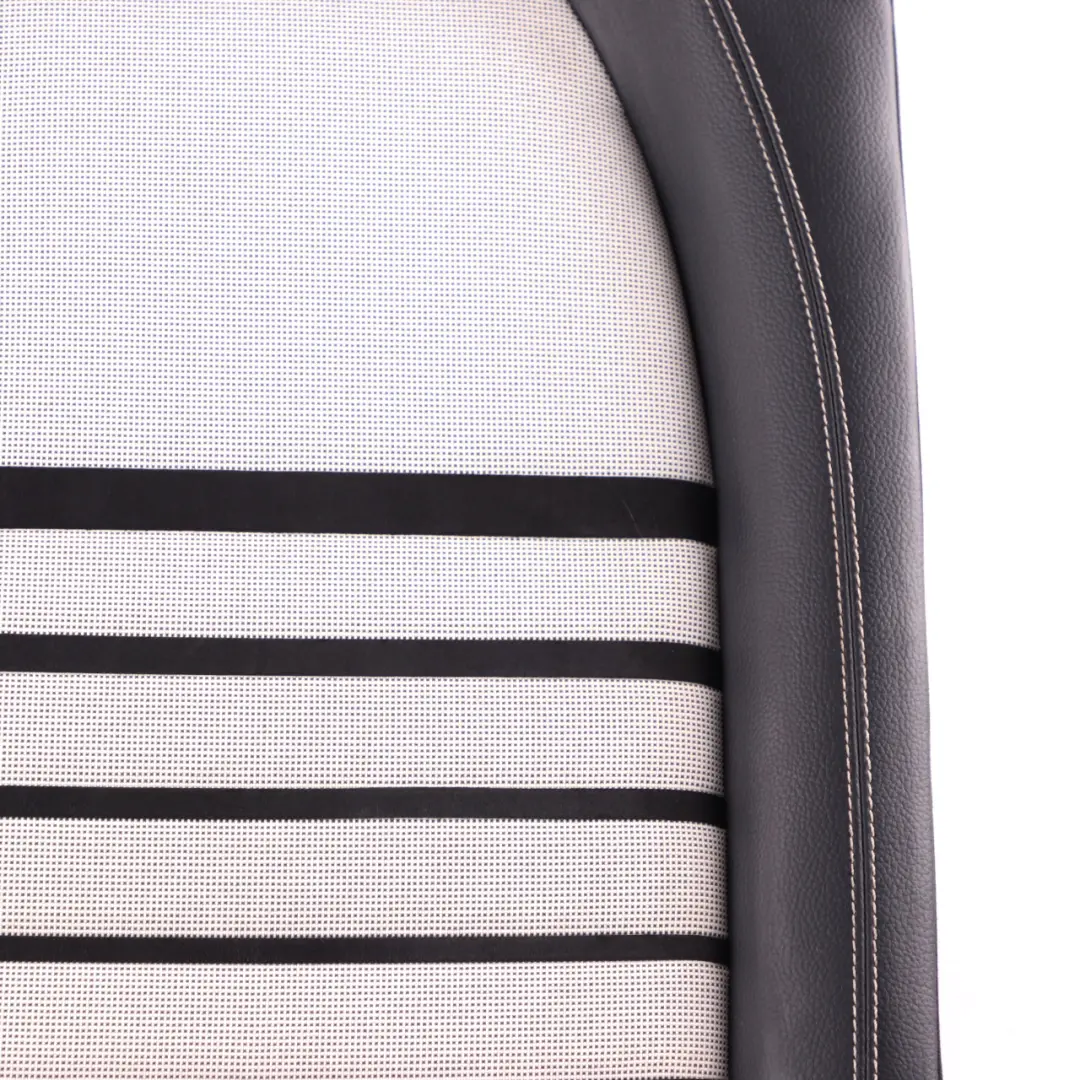 Backrest Mercedes W176 Rear Right O/S Covering Half Leather Fabric White to Seat with Part number A1769201260 Seat Backrest Mercedes W176 Rear Right O/S Covering Half Leather Fabric White - SKU A1769201260 - Part number A1769201260