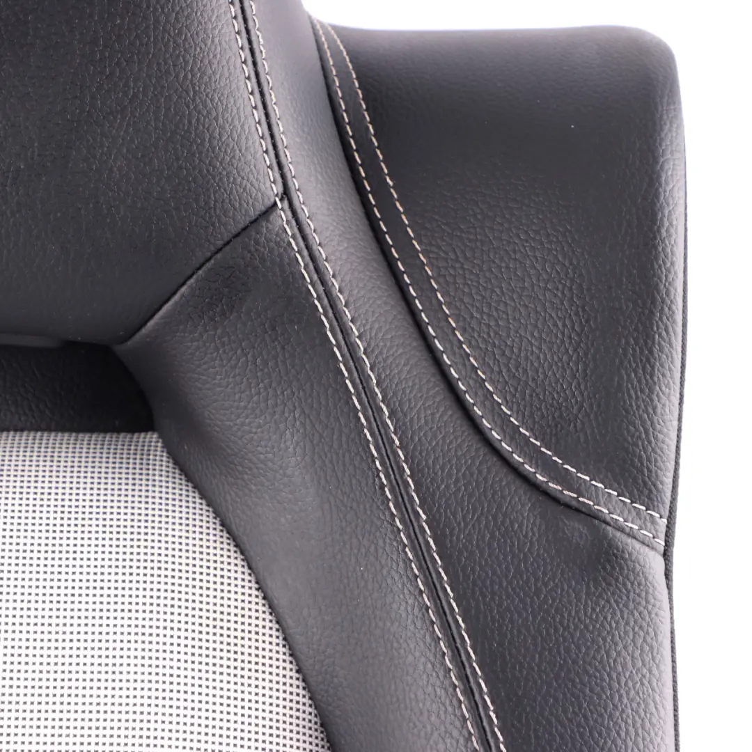 Seat Backrest Mercedes W176 Rear Right O/S Covering Half Leather Fabric White - SKU A1769201260 - Part number A1769201260