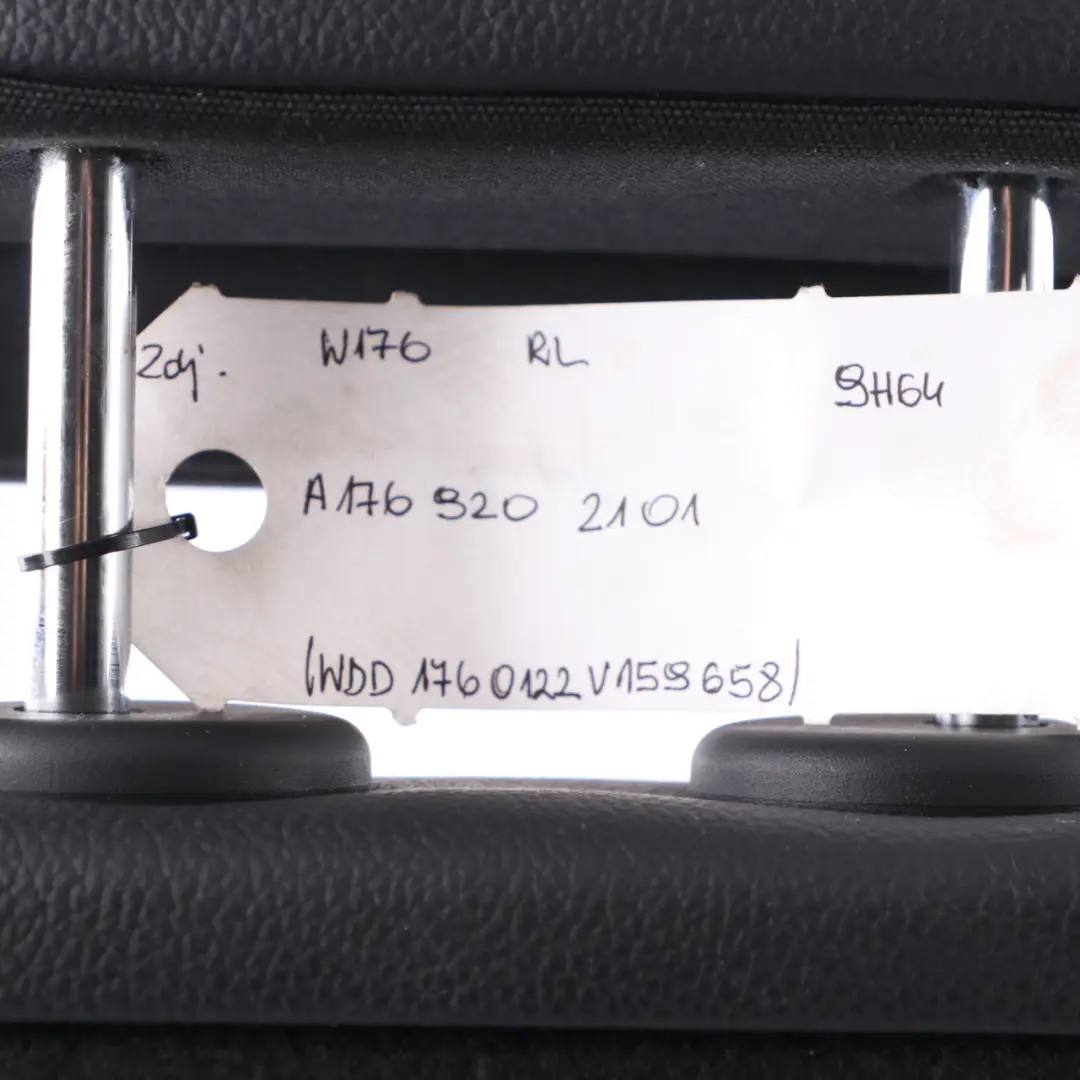  Schienale Mercedes W117 W176 posteriore sinistro Rivestimento finta pelle nero - SKU A1769202101 - Numero di parte A1769202101