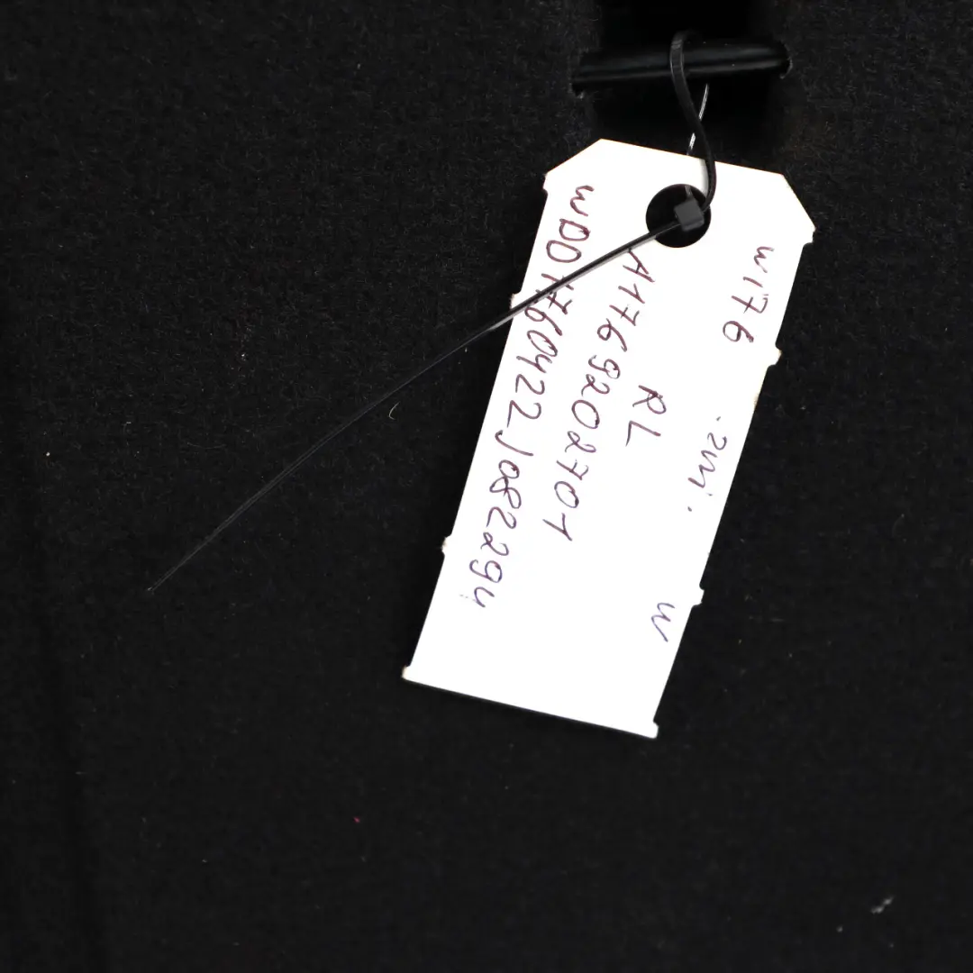 Backrest Mercedes W176 Rear Left N/S Covering Cloth Leather Anthracite to Seat with Part number A1769202701 Seat Backrest Mercedes W176 Rear Left N/S Covering Cloth Leather Anthracite - SKU A1769202701 - Part number A1769202701