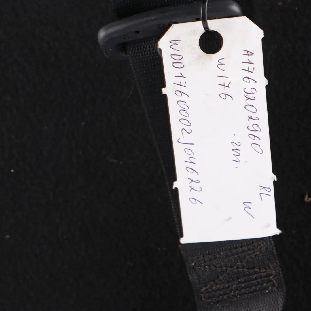 Seat Backrest Mercedes W176 Rear Left N/S Covering Half Leather Fabric White - SKU A1769202960 - Part number A1769202960