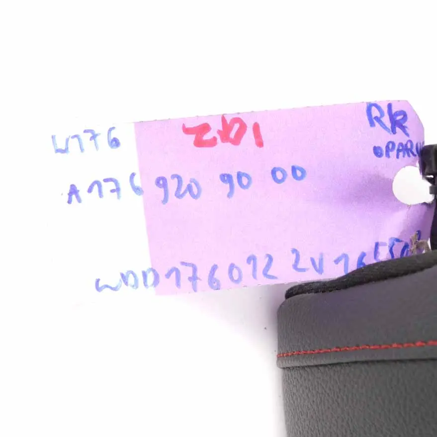 Backrest Mercedes W117 W176 Rear Right O/S Covering Imitation Leather to Seat with Part number A1769209000 Seat Backrest Mercedes W117 W176 Rear Right O/S Covering Imitation Leather - SKU A1769209000 - Part number A1769209000