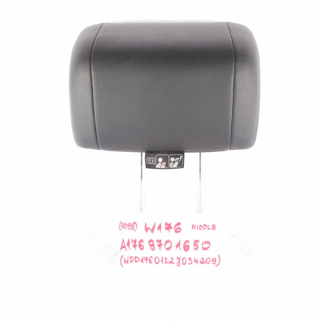 Mercedes W176 W246 Poggiatesta Sedile Posteriore Poggiatesta Imitazione Pelle - SKU A1769701650 - Numero di parte A1769701650