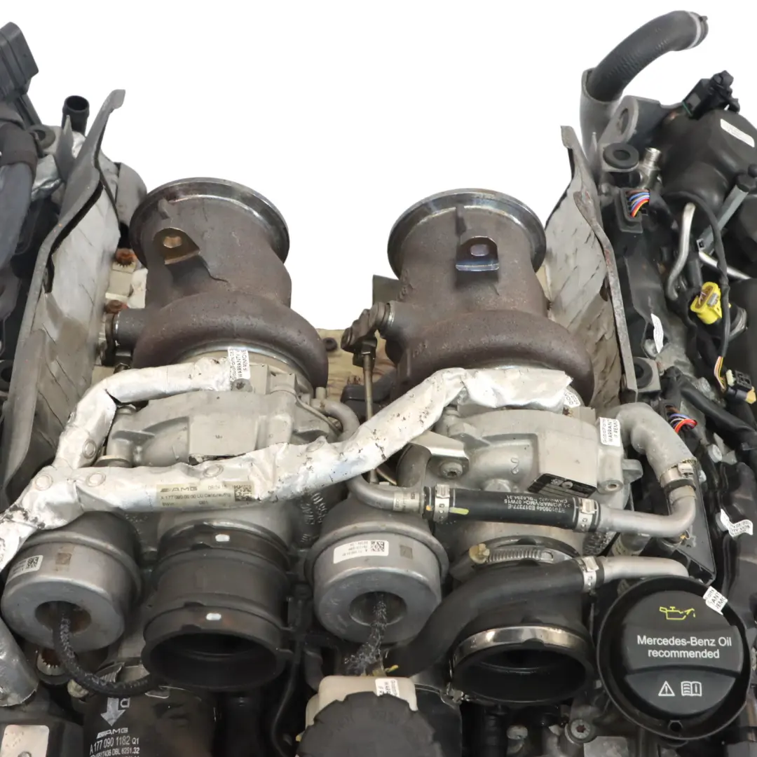 Mercedes W205 C63 AMG Complete Engine 177980 177.980 476HP 69k miles, WARRANTY - SKU A1770103201-1 - Part number A1770103201