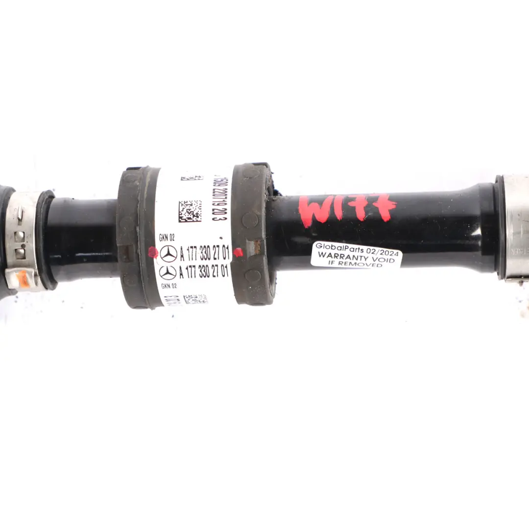 Transmision DriveShaft Front Axle Left N/S to Mercedes W177 Automatic with Part number A1773302701 Mercedes W177 Automatic Transmision DriveShaft Front Axle Left N/S - SKU A1773302701 - Part number A1773302701
