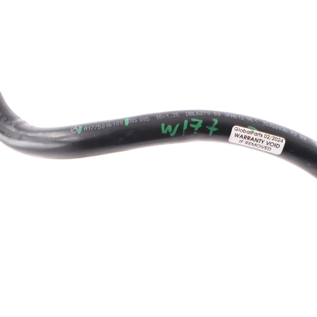 Coolant Hose Mercedes W177 M260 M282 Pipe Expansion Tank To Radiator to with Part number A1775016100 Coolant Hose Mercedes W177 M260 M282 Pipe Expansion Tank To Radiator - SKU A1775016100 - Part number A1775016100