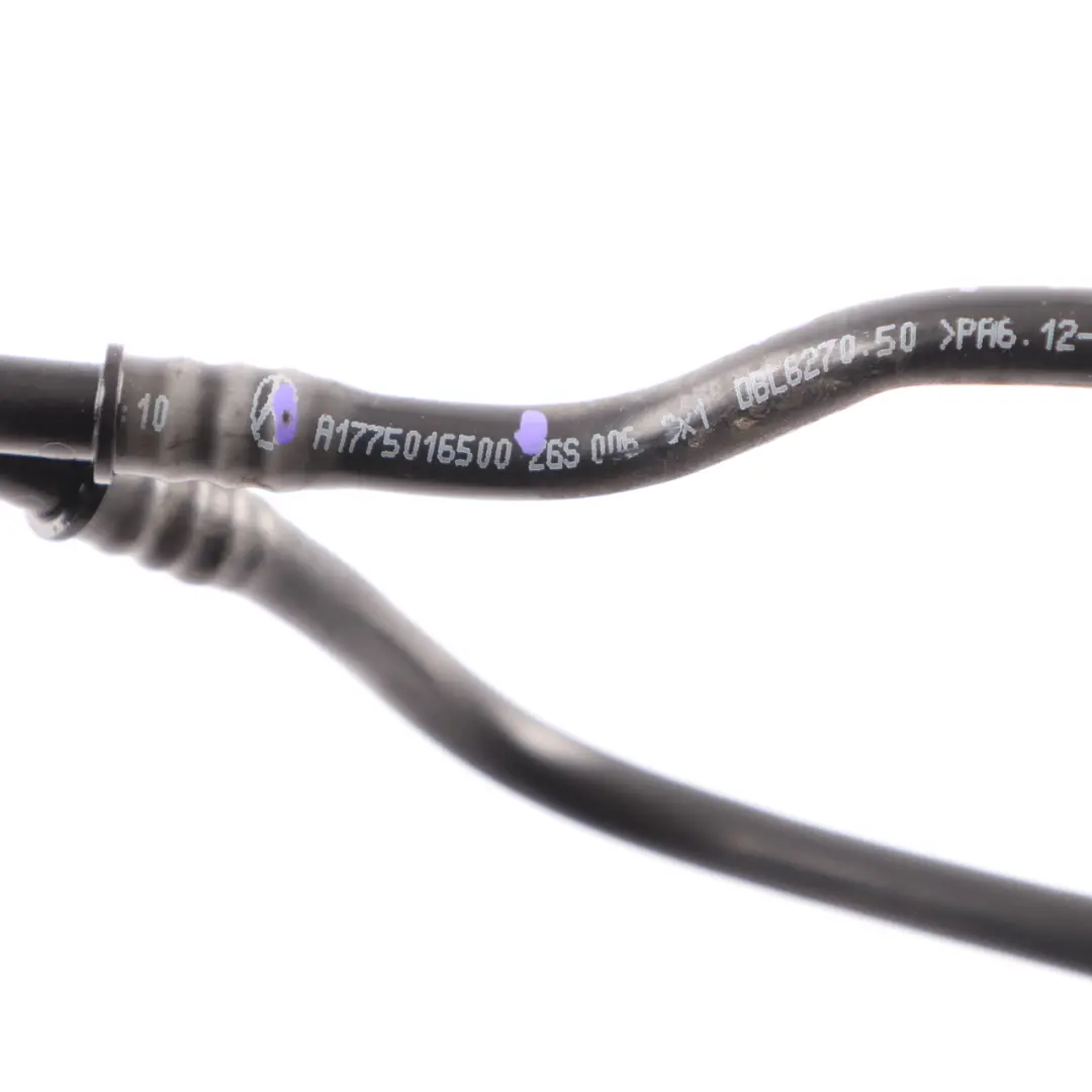 Bleed Line Mercedes W177 OM608 Diesel Expansion Tank Right Cooler Shutoff Valve to with Part number A1775016500 Bleed Line Mercedes W177 OM608 Diesel Expansion Tank Right Cooler Shutoff Valve - SKU A1775016500 - Part number A1775016500