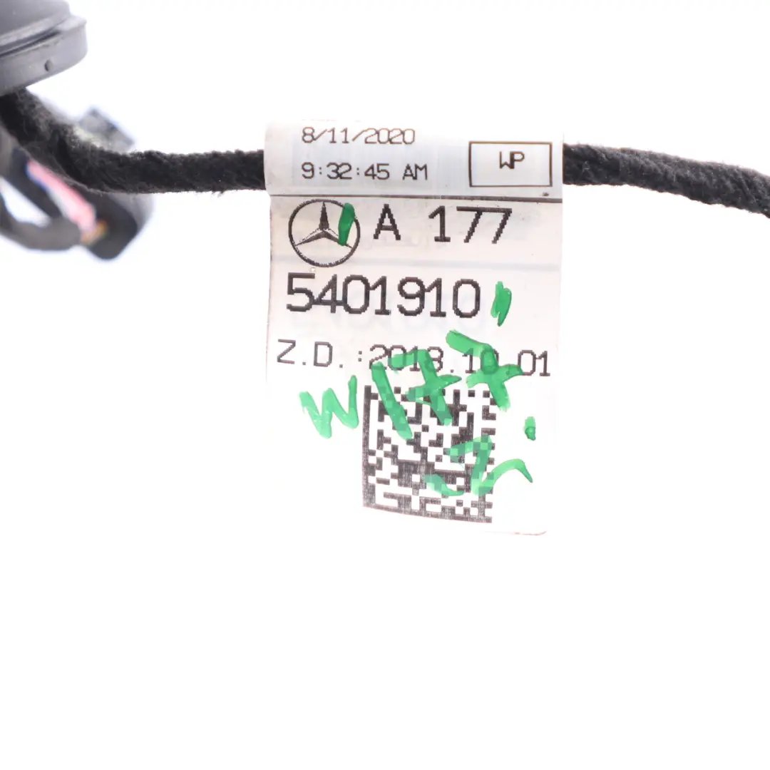 Cableado Puerta Trasera Izquierda Módulo Arnés Cables para Mercedes W177 con número de pieza A1775401910 Mercedes W177 Cableado Puerta Trasera Izquierda Módulo Arnés Cables - SKU A1775401910 - Número de pieza A1775401910