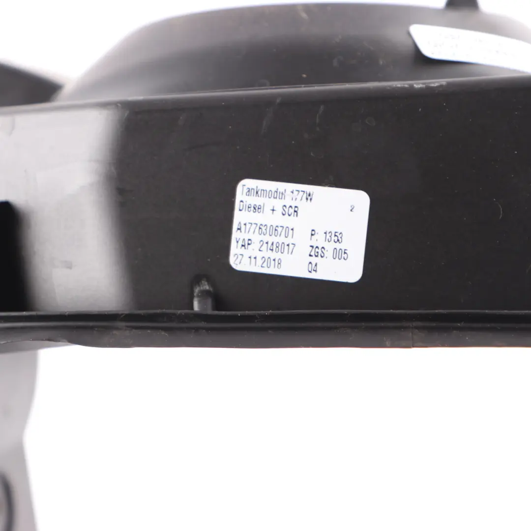 Filler Pot Carrier Cap Fill in Flap Recess to Mercedes W177 Cover Fuel with Part number A1776306701 Mercedes W177 Cover Fuel Filler Pot Carrier Cap Fill in Flap Recess - SKU A1776306701 - Part number A1776306701