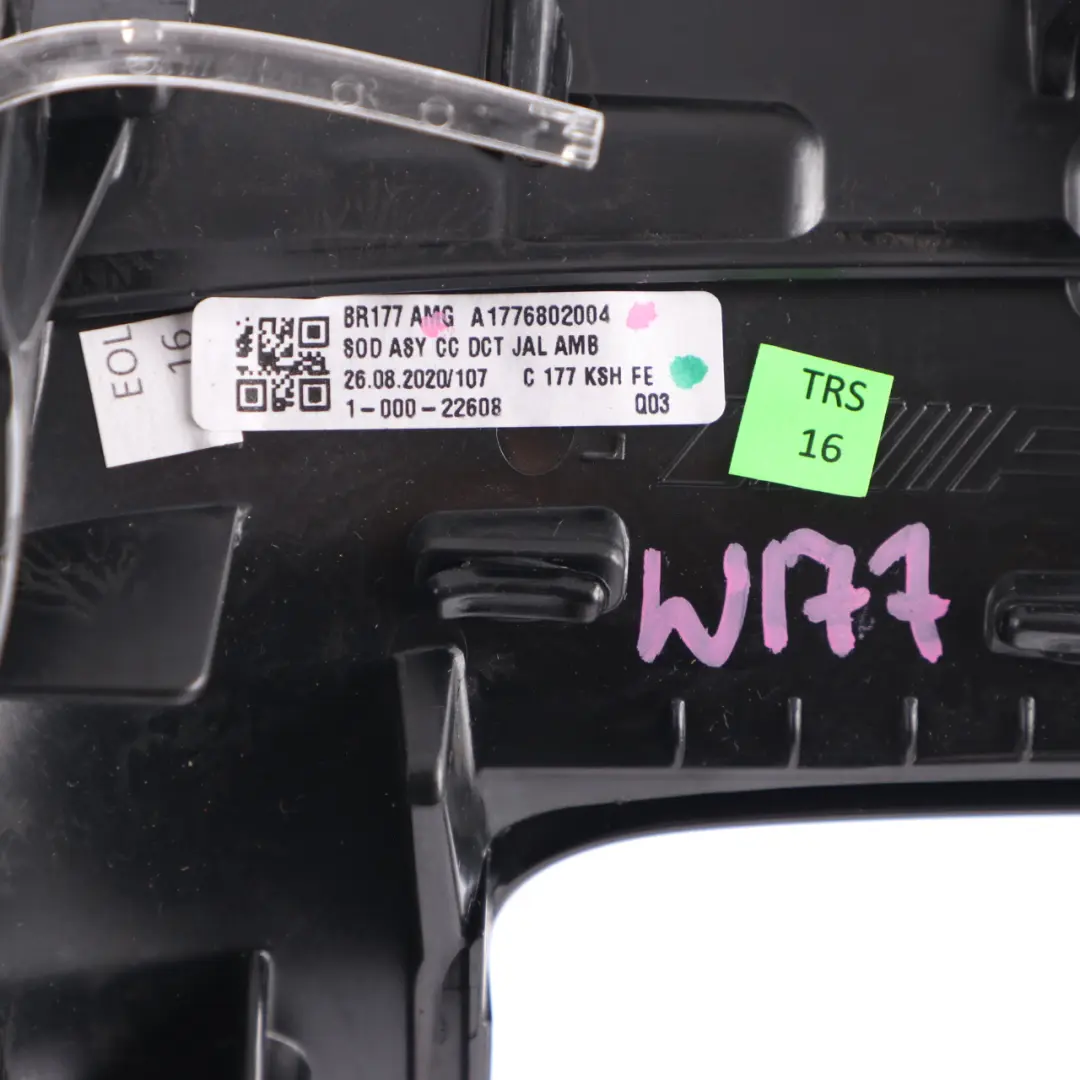 Couvercle Console Garniture Boîte Vitesses Cadre pour Mercedes W177 à propos du numéro de pièce A1776802004 Mercedes W177 Couvercle Console Garniture Boîte Vitesses Cadre - SKU A1776802004 - Numéro de pièce A1776802004