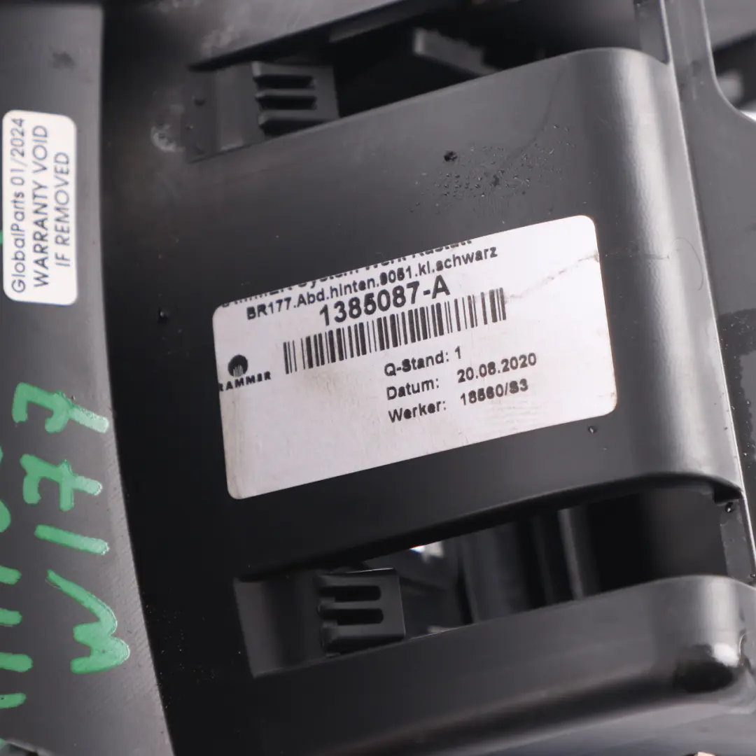 Mercedes W177 Mittelkonsole Hintere Lüftungsdüse Grillablage Schwarz - SKU A1776803701-1 - Teilenummer A1776803701