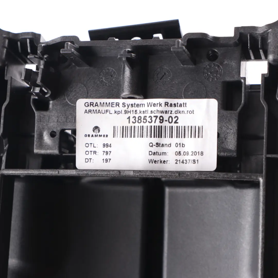 Mercedes W177 Apoyabrazos Consola Central Tapa Apoyabrazos Negro Rojo Hilos - SKU A1776806603-1 - Número de pieza A1776806603