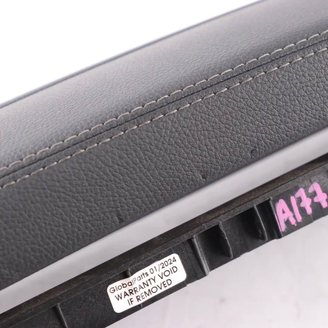  Bracciolo Mercedes W177 W247 Pannello della console centrale in pelle nero - SKU A1776806603 - Numero di parte A1776806603