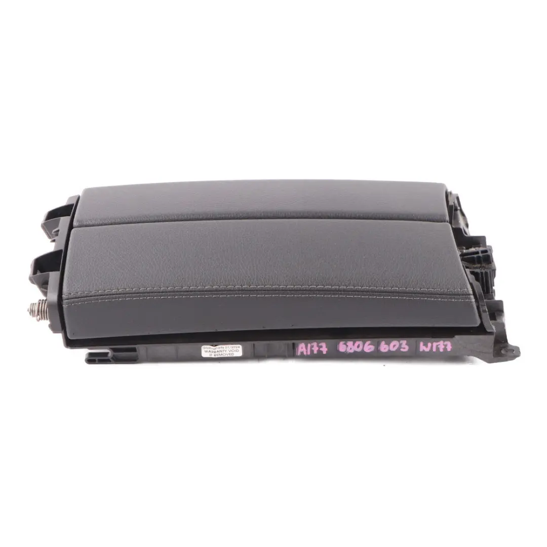  Reposabrazos Mercedes W177 W247 Consola Central Panel Reposabrazos Cuero Negro - SKU A1776806603 - Número de pieza A1776806603