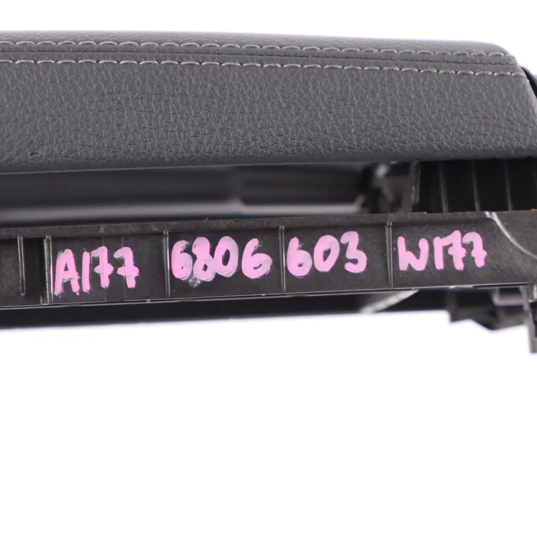Arm Rest Mercedes W177 W247 Centre Console Cover Panel Armrest Leather Black to with Part number A1776806603 Arm Rest Mercedes W177 W247 Centre Console Cover Panel Armrest Leather Black - SKU A1776806603 - Part number A1776806603