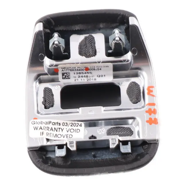 Mercedes W177 Console Poggia mano Copertura poggia mano pelle nera - SKU A1776833400 - Numero di parte A1776833400