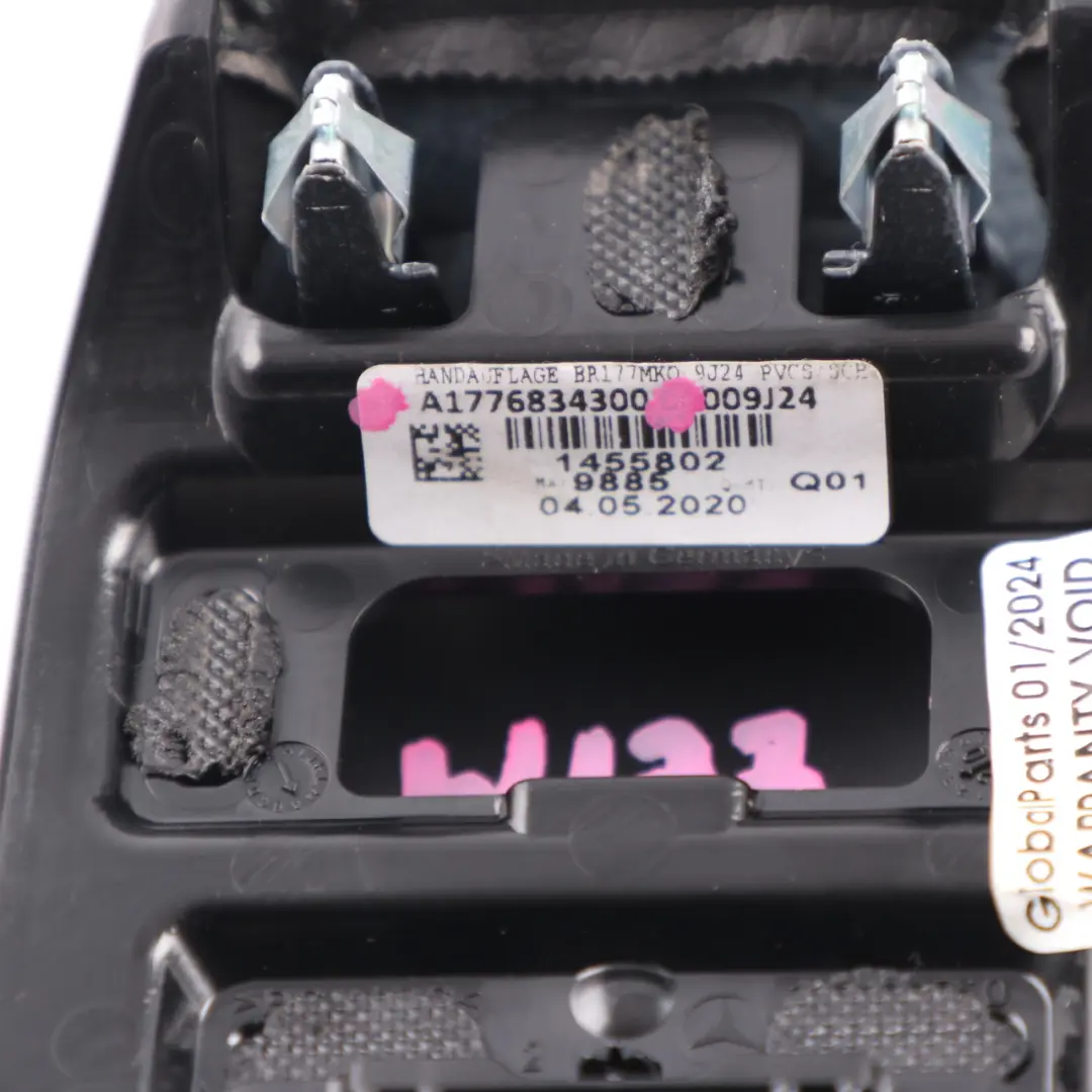 Mercedes W177 Mittelkonsole Schalthebelknauf Polsterung Schwarz - SKU A1776834300 - Teilenummer A1776834300