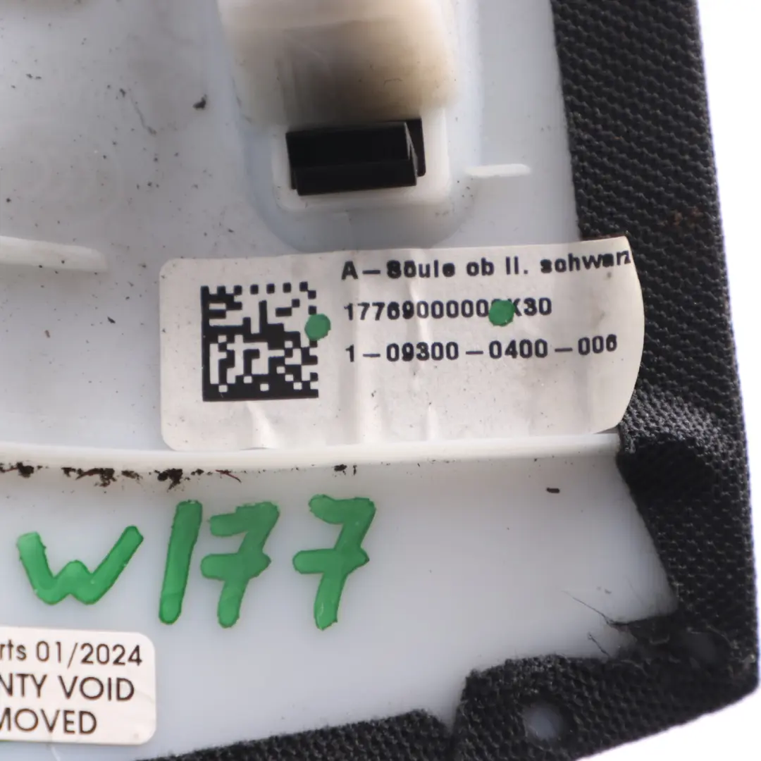 Garniture montant A Panneau Colonne Cache Gauche Noir pour Mercedes W177 à propos du numéro de pièce A1776900000 Mercedes W177 Garniture montant A Panneau Colonne Cache Gauche Noir - SKU A1776900000-1 - Numéro de pièce A1776900000