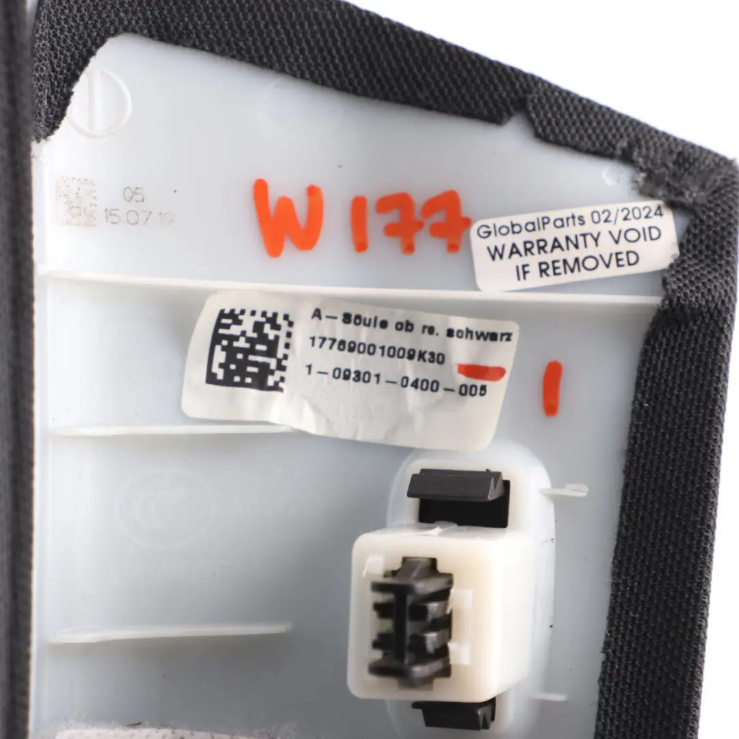 Pillar Spalte A Abdeckung oben rechts Lautsprecher für Mercedes W177 mit Teilenummer A1776900100 Mercedes W177 Pillar Spalte A Abdeckung oben rechts Lautsprecher - SKU A1776900100-2 - Teilenummer A1776900100