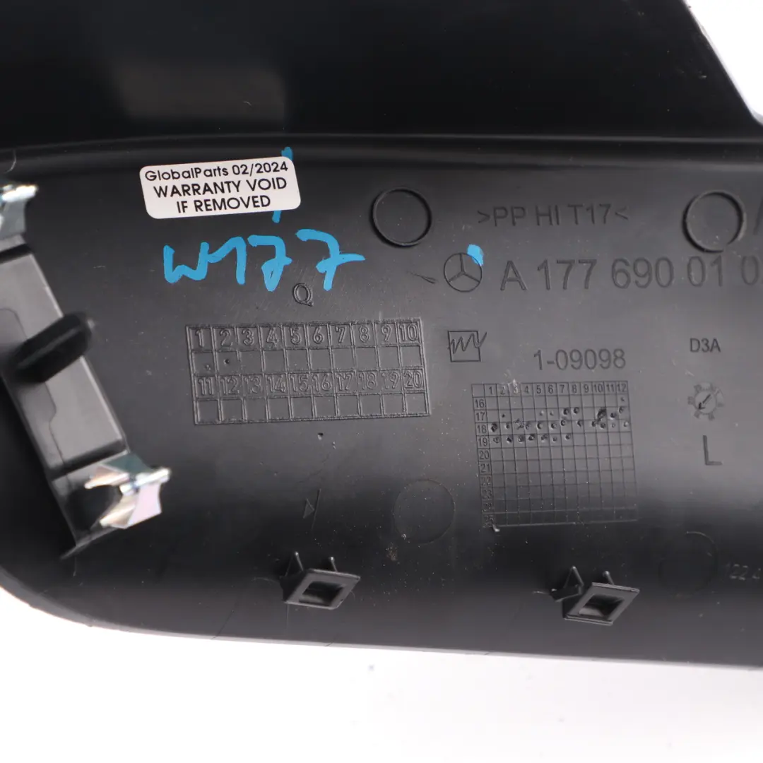 Mercedes W177 Door Trim Side Wall Interior Cover Rear Left N/S - SKU A1776900102 - Part number A1776900102