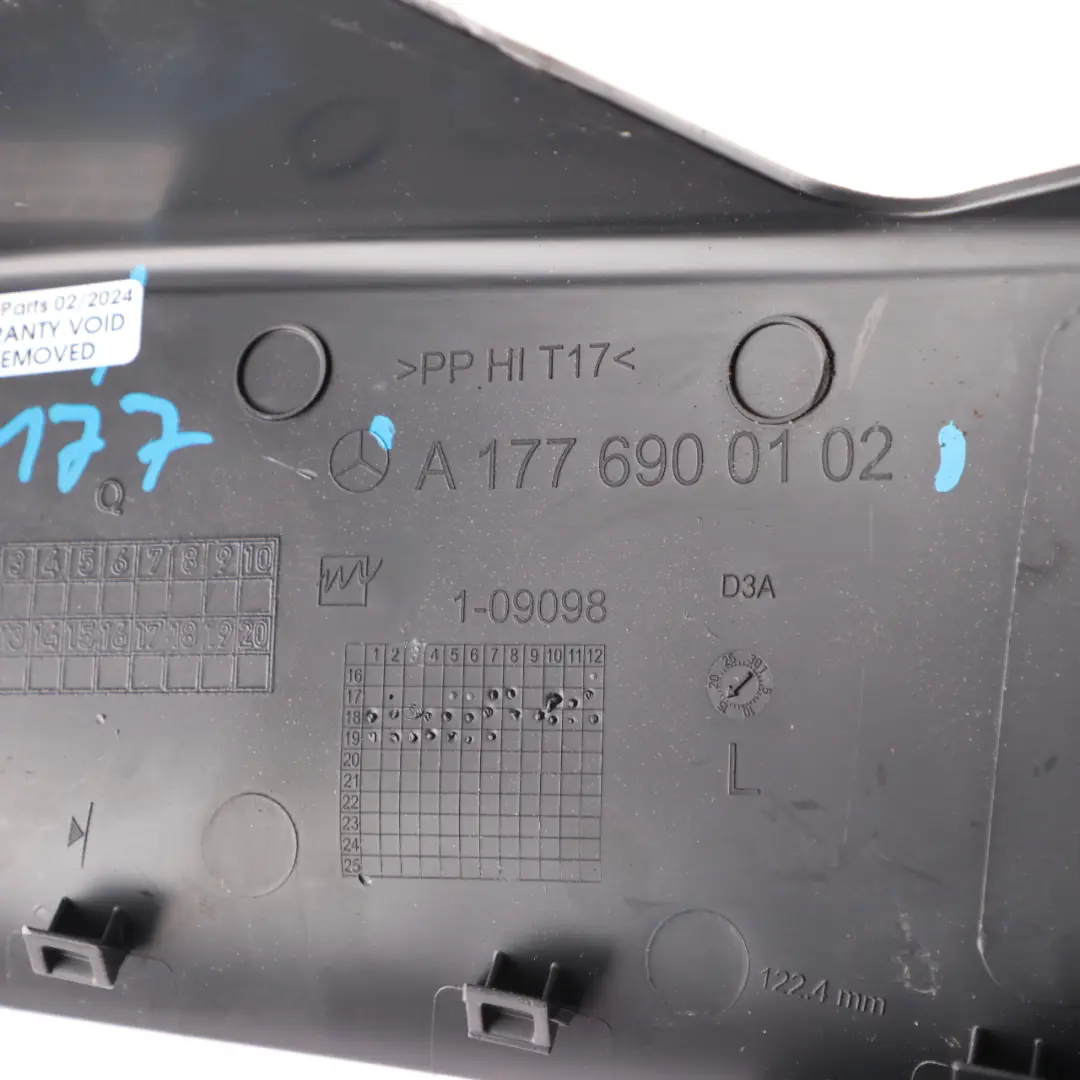 Mercedes W177 Door Trim Side Wall Interior Cover Rear Left N/S - SKU A1776900102 - Part number A1776900102