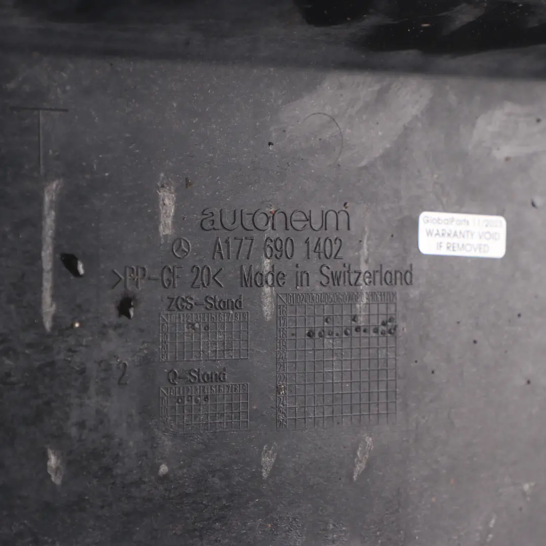 Mercedes W177 Coperchio posteriore sottopavimento Protezione scudo - SKU A1776901402 - Numero di parte A1776901402