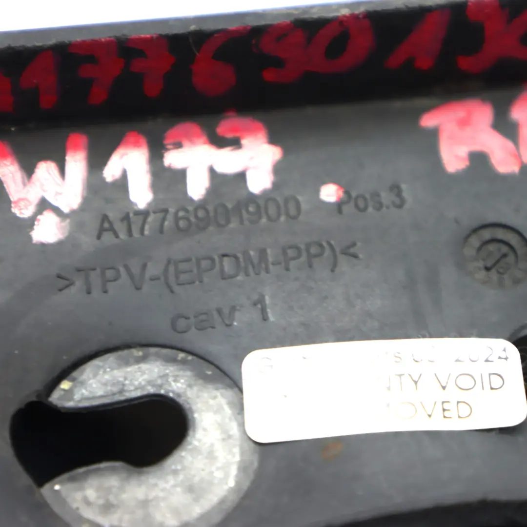 Radkasten hinten rechts Radkastenverkleidung für Mercedes W177 mit Teilenummer A1776901900 Mercedes W177 Radkasten hinten rechts Radkastenverkleidung - SKU A1776901900-1 - Teilenummer A1776901900