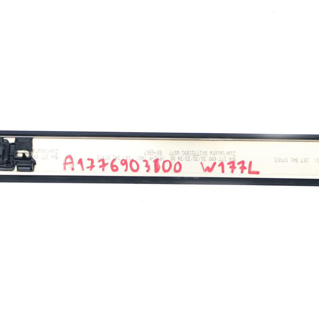 Mercedes W177 Roof Rail Cover Trim Strip Left N/S Primed - SKU A1776903100 - Part number A1776903100