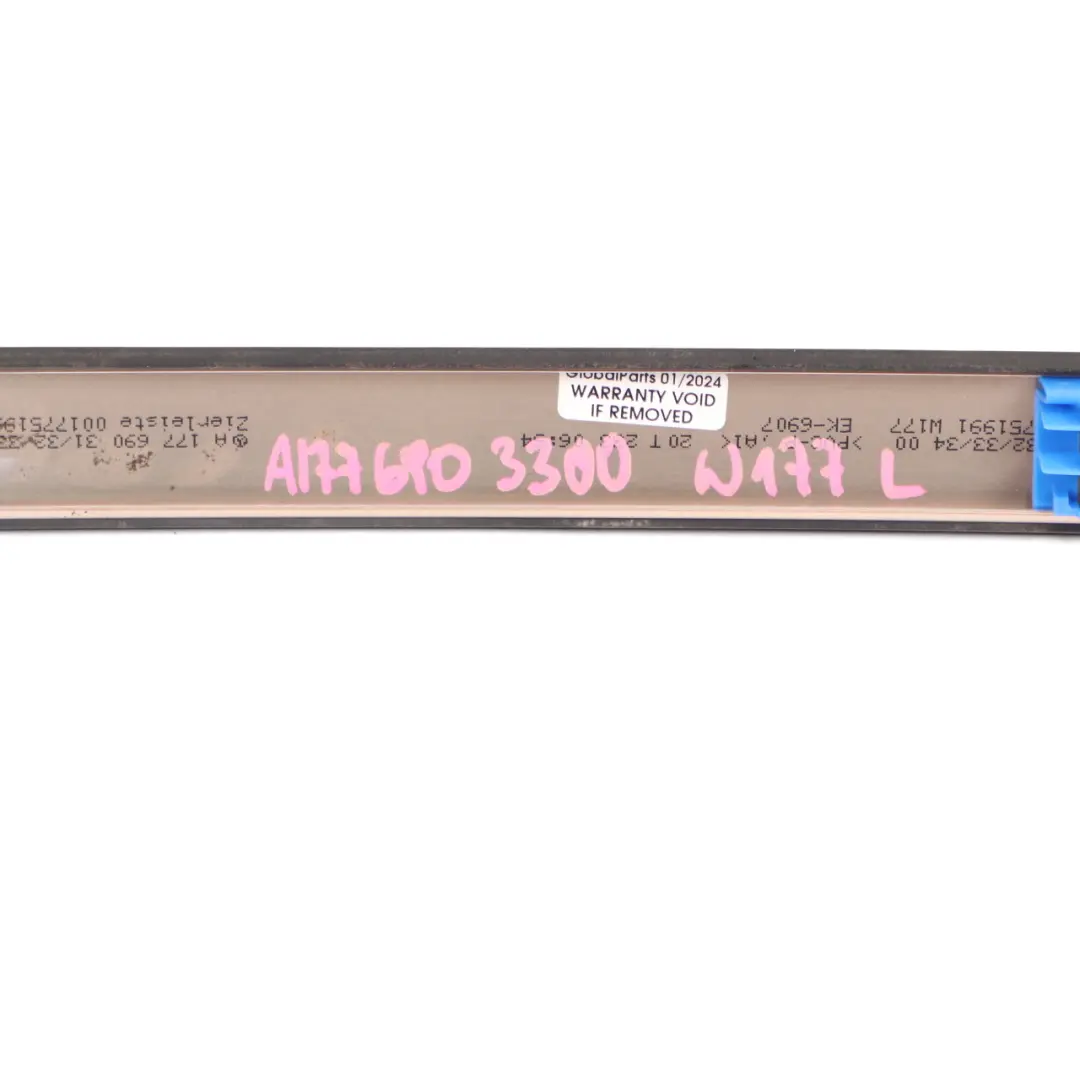 Listello Copri Mancorrenti Tetto Sinistro Primerizzato per Mercedes W177 con numero di parte A1776903300 Mercedes W177 Listello Copri Mancorrenti Tetto Sinistro Primerizzato - SKU A1776903300 - Numero di parte A1776903300