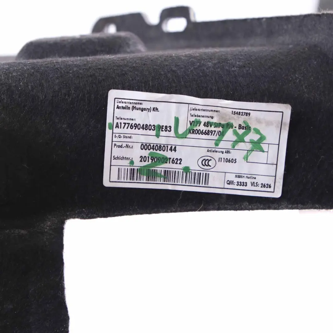Rivestimento bagagliaio Mercedes V177 Berlina laterale posteriore destro per con numero di parte A1776904803 Rivestimento bagagliaio Mercedes V177 Berlina laterale posteriore destro - SKU A1776904803 - Numero di parte A1776904803