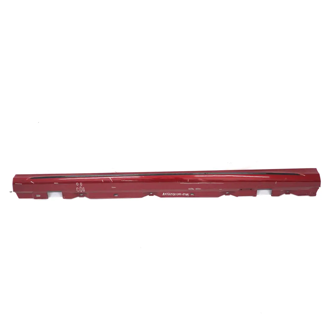 Mercedes W177 Side Skirt AMG Left N/S Door Sill Cover W247 Patagonia Red - 993 - SKU A1776980300-PTR - Part number A1776980300
