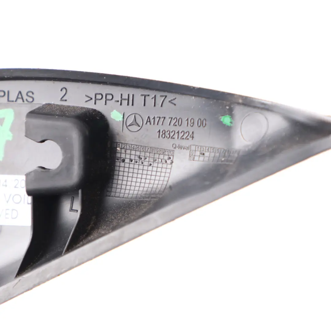 Specchietto Triangolo Interno Sinistro per Mercedes W177 con numero di parte A1777201900 Mercedes W177 Specchietto Triangolo Interno Sinistro - SKU A1777201900 - Numero di parte A1777201900