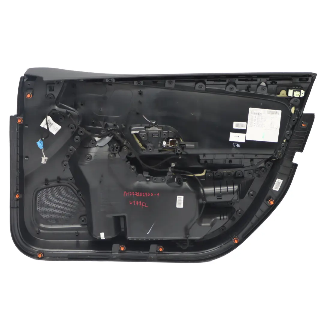 Door Card Front Left N/S Trim Panel Cover Interior Leather Black to Mercedes W177 with Part number A1777202300 Mercedes W177 Door Card Front Left N/S Trim Panel Cover Interior Leather Black - SKU A1777202300-1 - Part number A1777202300