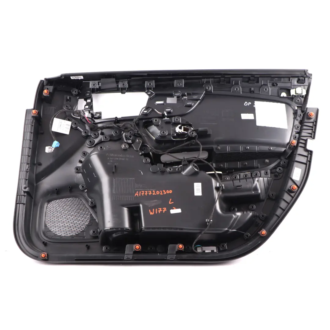  Front Door Card Mercedes W177 Left N/S Trim Panel Cover Leather Black - SKU A1777202300 - Part number A1777202300