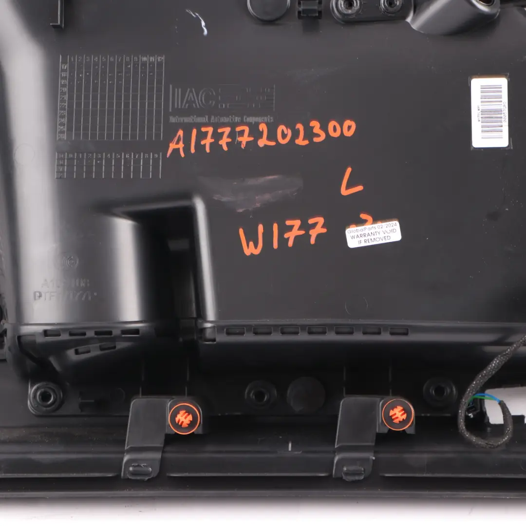 Front Door Card Mercedes W177 Left N/S Trim Panel Cover Leather Black to with Part number A1777202300 Front Door Card Mercedes W177 Left N/S Trim Panel Cover Leather Black - SKU A1777202300 - Part number A1777202300