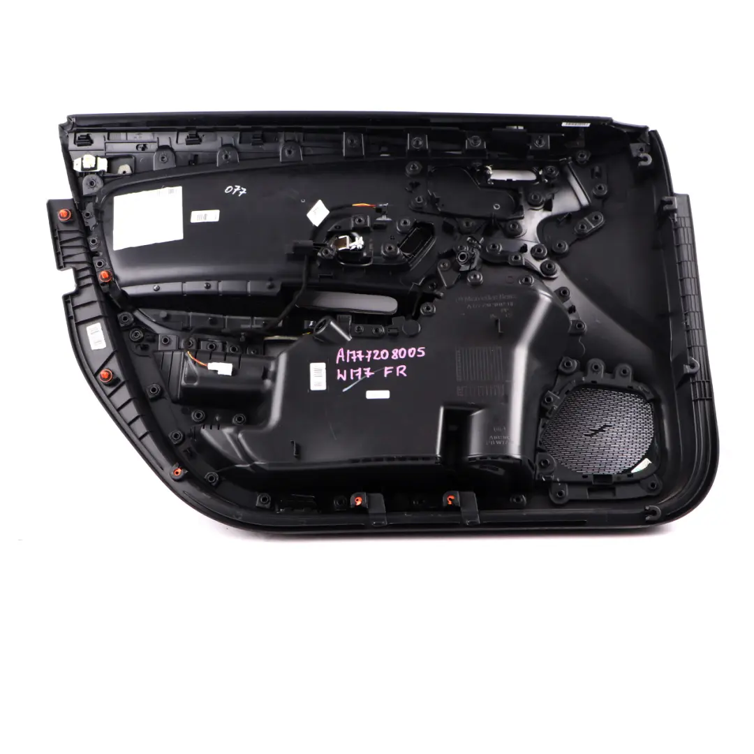 Front Door Card Mercedes W177 Right O/S Trim Panel Cover Microfiber Black to with Part number A1777208005 Front Door Card Mercedes W177 Right O/S Trim Panel Cover Microfiber Black - SKU A1777208005 - Part number A1777208005