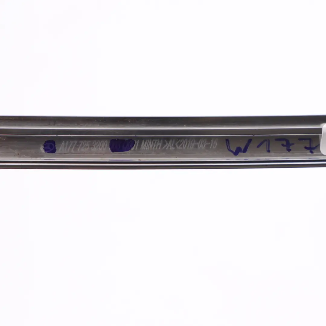 Front Door Window Trim Strip Right O/S Chrome to Mercedes W177 with Part number A1777253200 Mercedes W177 Front Door Window Trim Strip Right O/S Chrome - SKU A1777253200 - Part number A1777253200