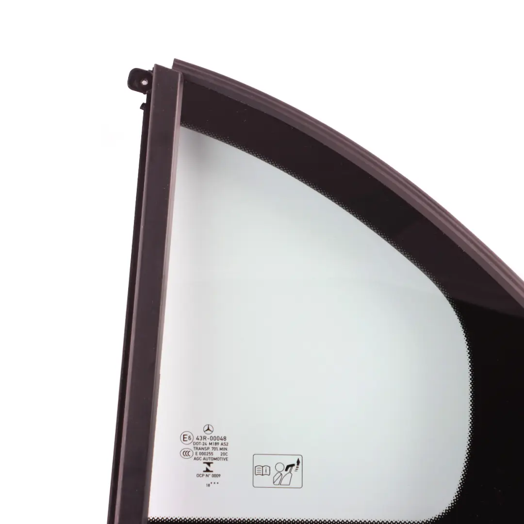Ventana Cristal Puerta Trasera Izquierda Lado Cuarto para Mercedes W177 con número de pieza A1777300100 Mercedes W177 Ventana Cristal Puerta Trasera Izquierda Lado Cuarto - SKU A1777300100 - Número de pieza A1777300100