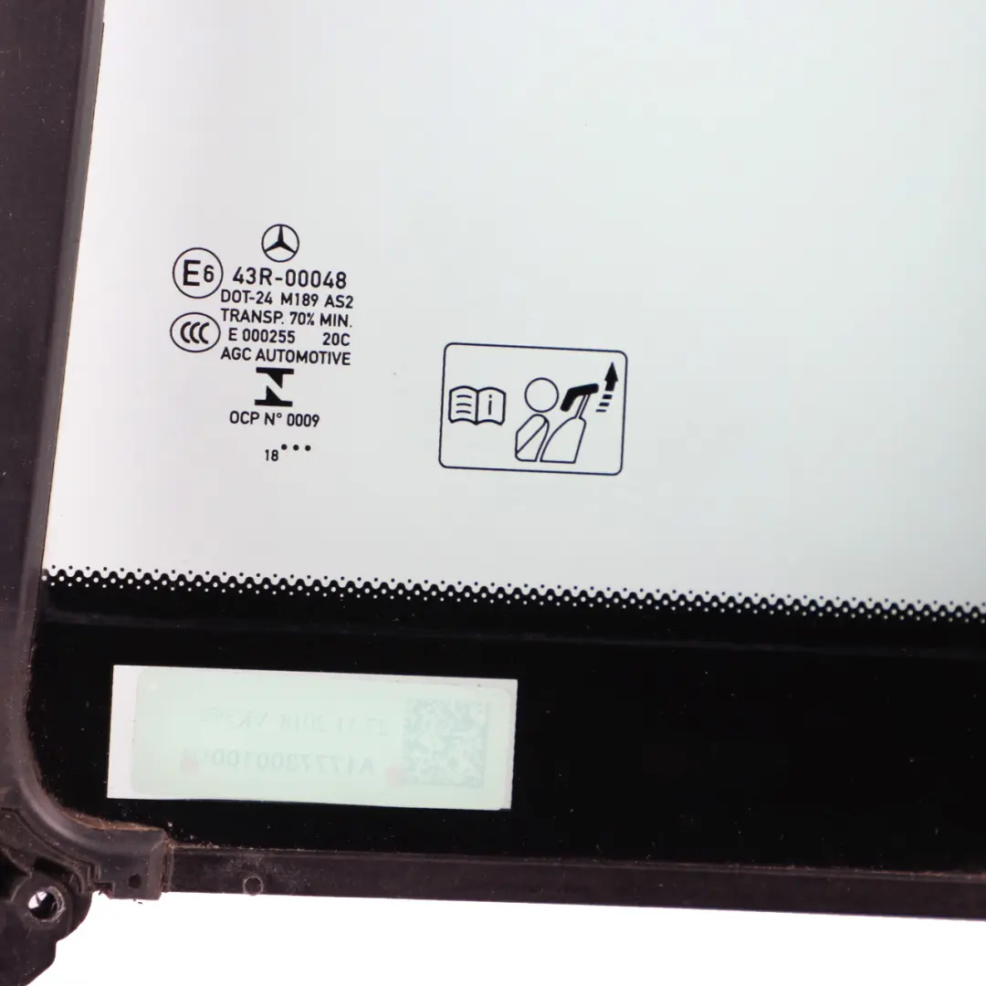 Mercedes W177 Window Glass Door Rear Left N/S Side Quarter AS2 - SKU A1777300100 - Part number A1777300100